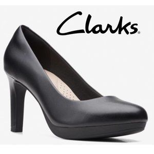 Clarks Ambyr Joy Platform Pump | Black | Size 6.5/7